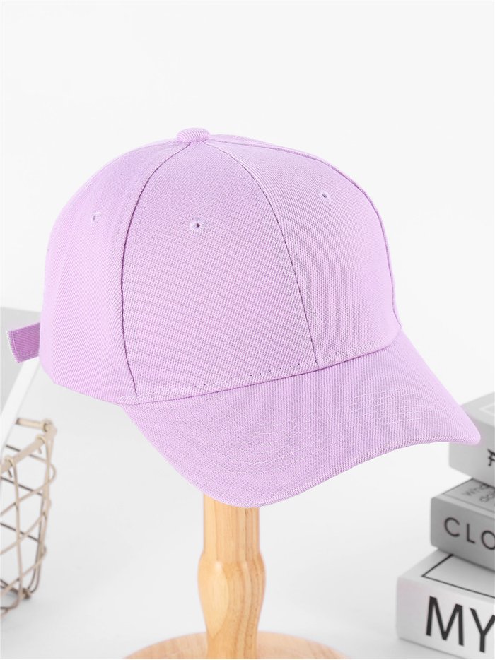 Casquette à visière lilas souple