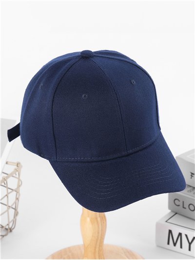 Gorra visera azul marino clásica