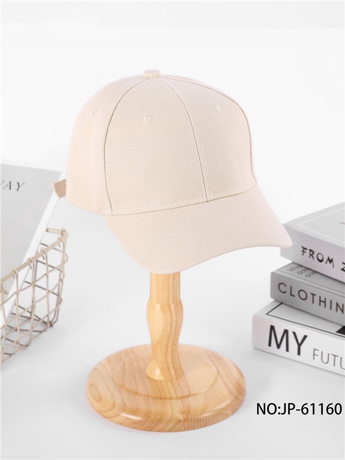 Gorra visera beige neutra