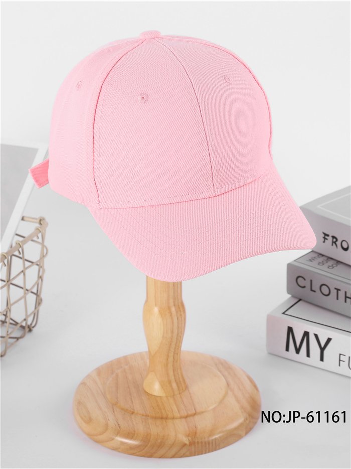 Gorra visera rosa pastel