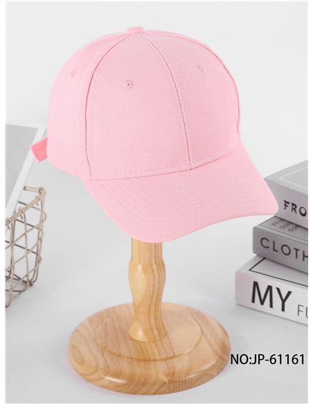 Gorra visera rosa pastel
