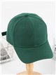 Boné com viseira verde-garrafa