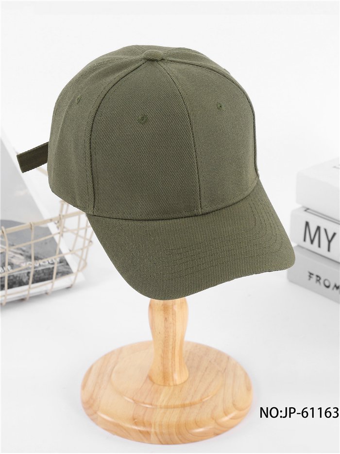 Gorra visera verde oliva