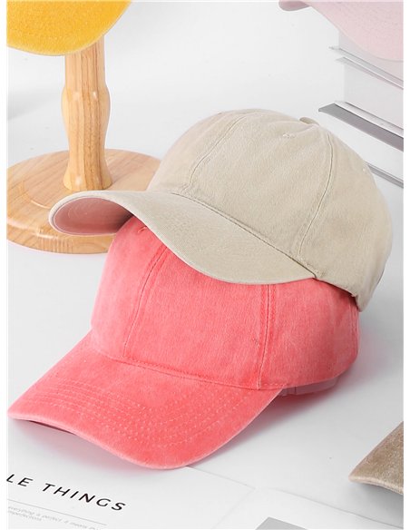 Cappellino con visiera effetto lavato