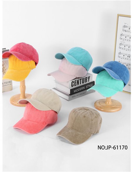 Cappellino con visiera effetto lavato