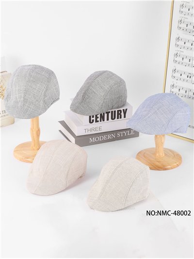 Gorra plana efecto lino 2