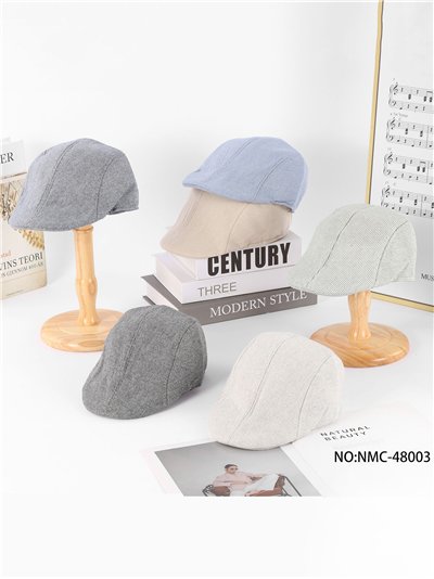 Gorra plana de rayas finas 2