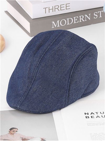 Gorra plana denim