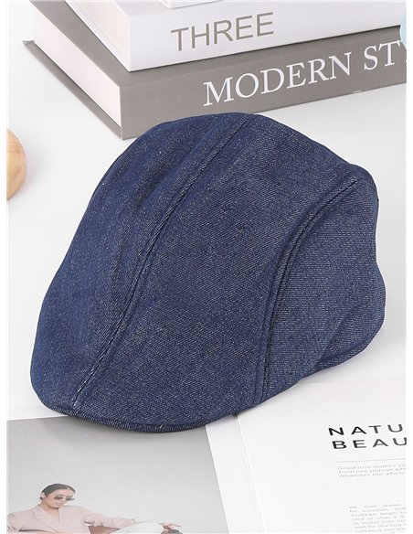 Gorra plana denim