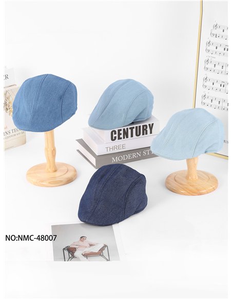 Gorra plana denim