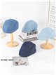 Gorra plana denim