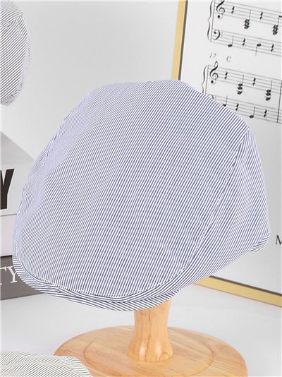 Gorra plana rayas finas