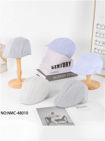 Striped flat cap 2