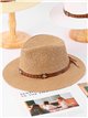 Raffia-Fedora-Hut mit Sternen