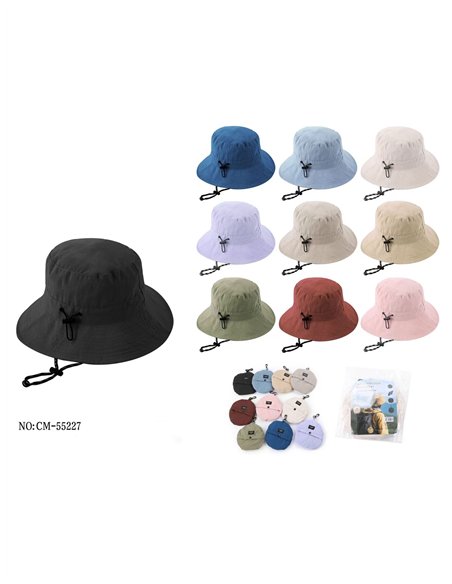 Gorro bucket con cordón ajustable