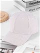 Gorra visera de rayas finas