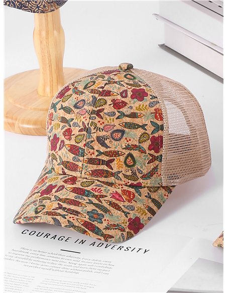 Printed trucker cap