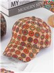 Mosaic print cap