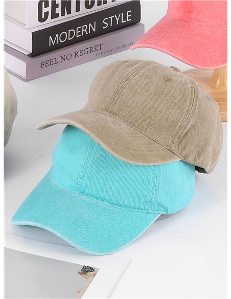 Washed baseball cap
