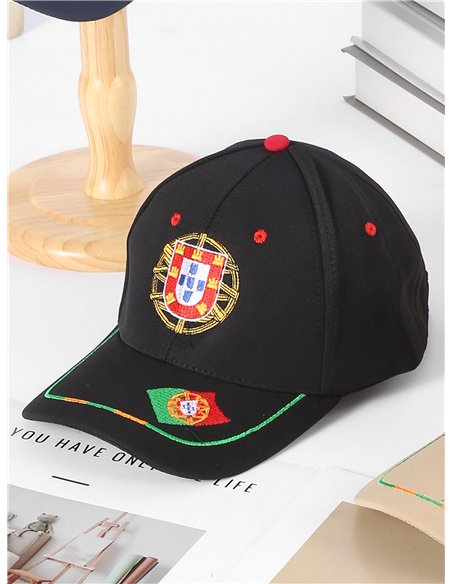 Berretto con visiera e stemma del Portogallo