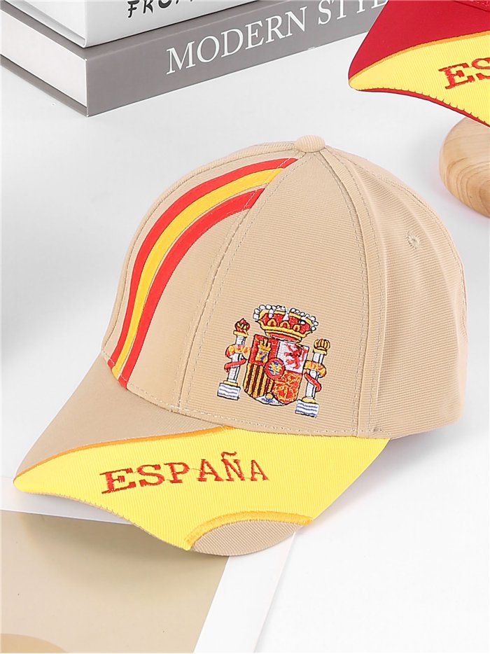 Gorra visera España con bandera lateral