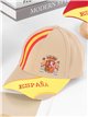 Gorra visera España con bandera lateral