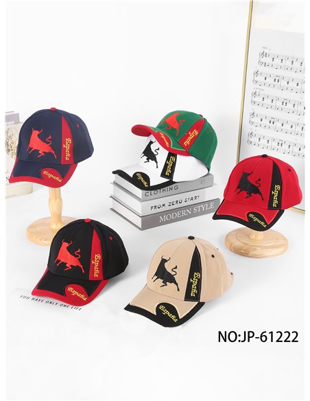 Spain bull embroidered cap