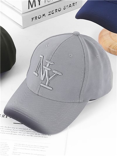 Casquette à visière avec lettrage monochrome