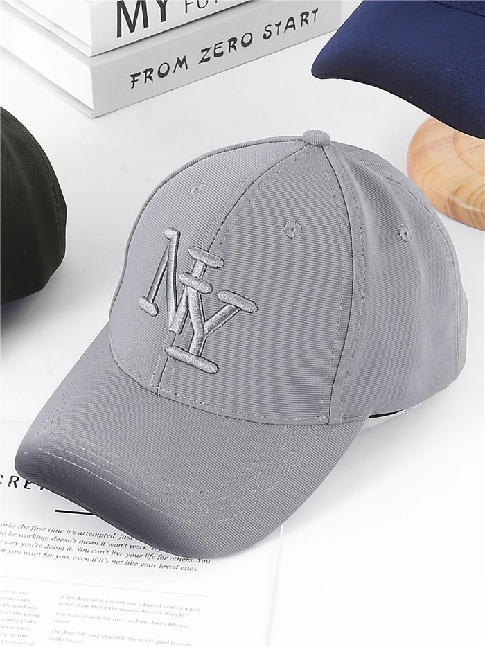 Casquette à visière avec lettrage monochrome