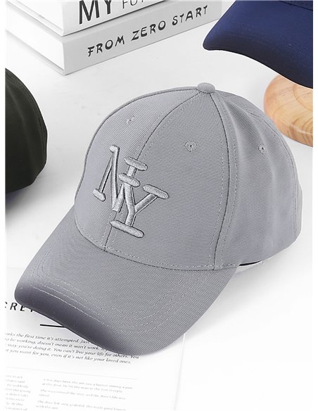 Casquette à visière avec lettrage monochrome