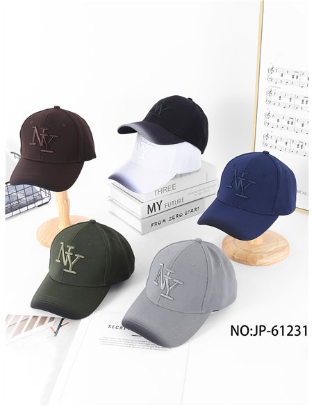 Casquette à visière avec lettrage monochrome