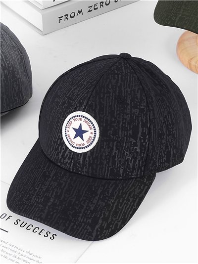 Gorra visera parche estrella urbana