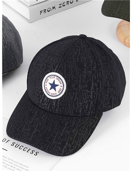 Gorra visera parche estrella urbana