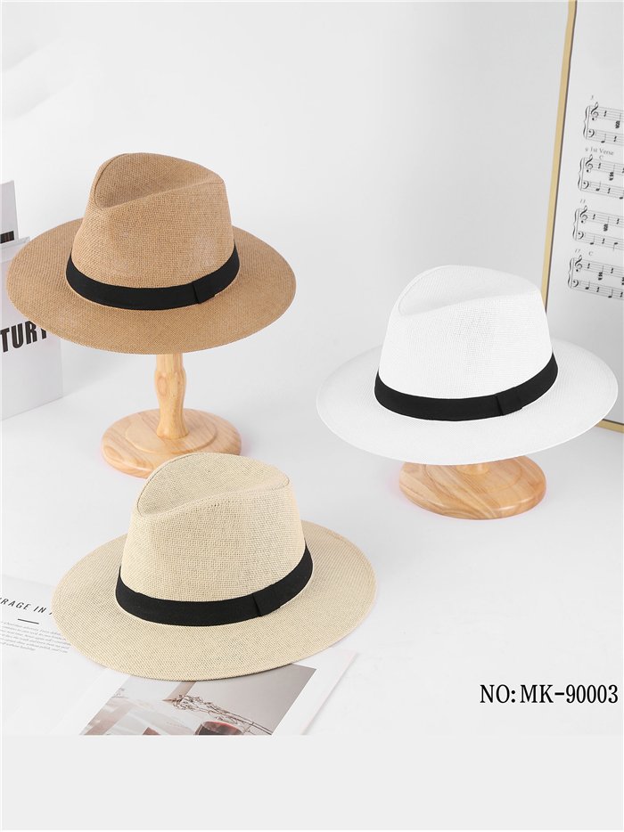 Sombrero fedora con cinta negra