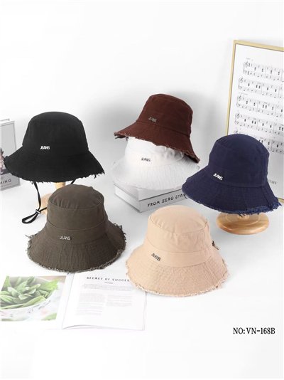 Gorro bucket jeans desflecado 2