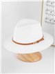 Sombrero panamá con cinta minimalista