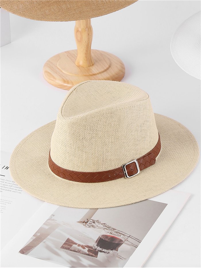 Sombrero panamá con banda trenzada