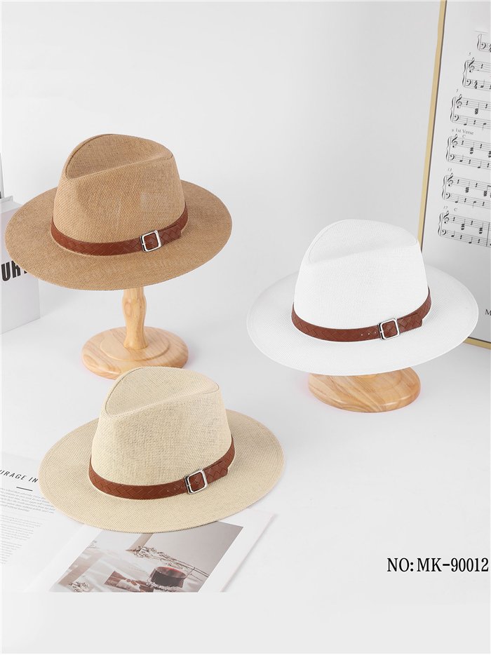 Sombrero panamá con banda trenzada