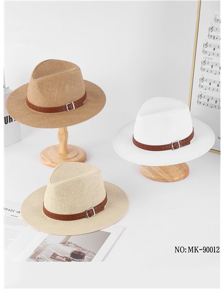 Sombrero panamá con banda trenzada