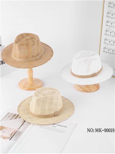 Sombrero panamá calado con cuerda de yute 2