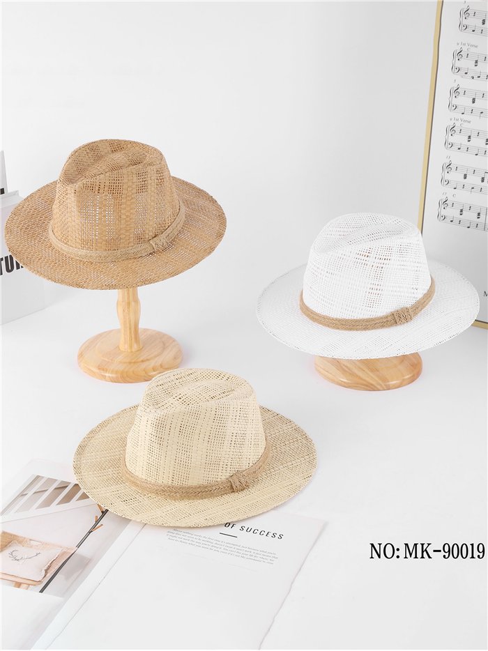 Sombrero panamá calado con cuerda de yute