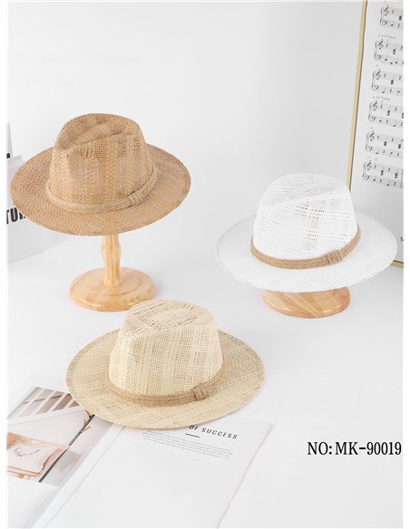Sombrero panamá calado con cuerda de yute