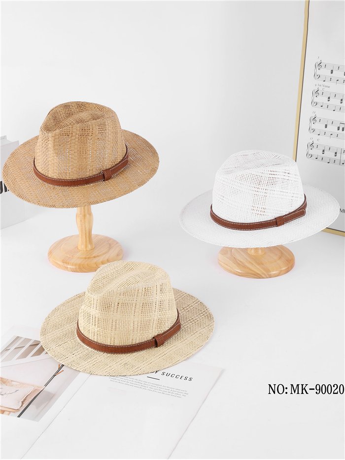 Sombrero panamá calado con cinta contraste