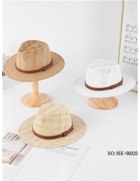 Sombrero panamá calado con cinta contraste