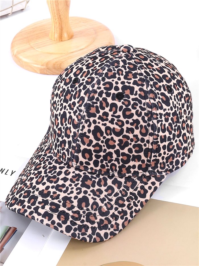 Gorra visera animal print