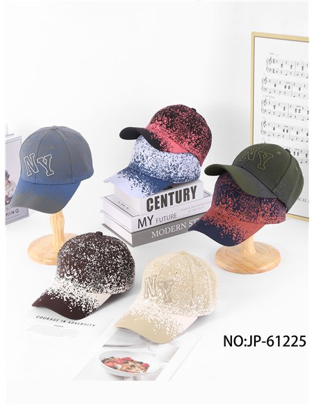 Gorra visera degradada con bordado frontal