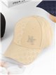 Gorra visera monograma con bordado frontal