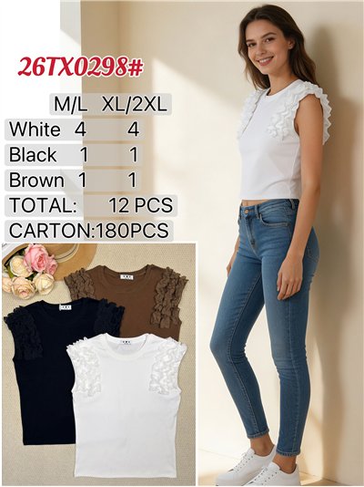 Haut à manches volantées 2