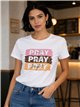 camiseta estampada orar