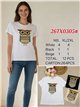 Camiseta búho multicolor